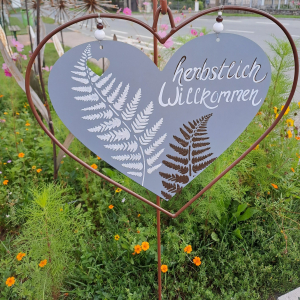 HerzMetallSchildRahmen